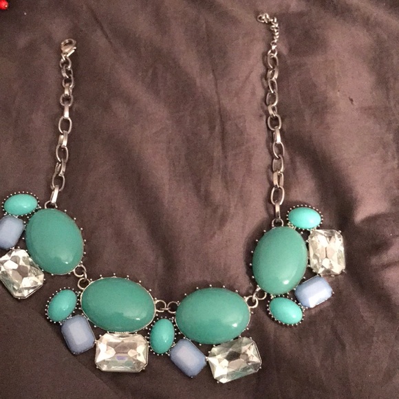 Banana Republic Turquoise, Blue and CZ Statement - Picture 3 of 3